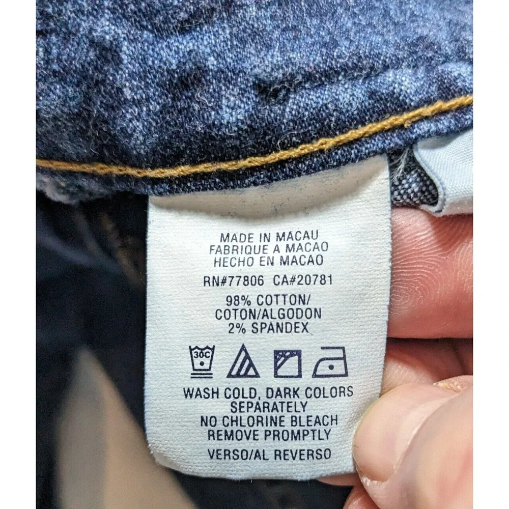 VTG TOMMY JEANS BACKWARDS Women Juniors 11‎ Stretch Denim Blue Jeans RARE